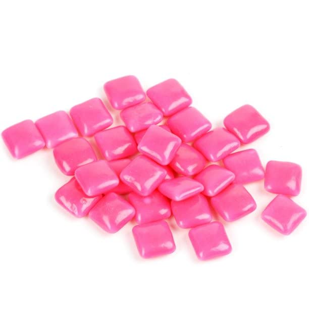 Bayside Candy Chiclets - Chewing Gum - Gumball Machine Refills - Bulk Candy (Pink Chiclets, 2Lb)