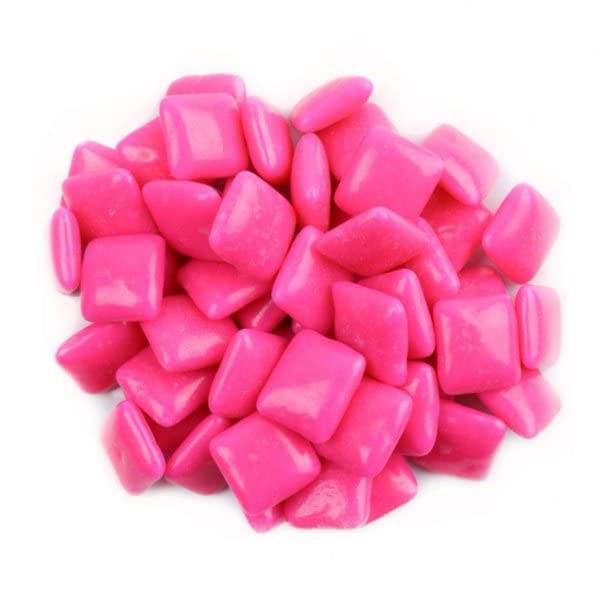Bayside Candy Chiclets - Chewing Gum - Gumball Machine Refills - Bulk Candy (Pink Chiclets, 2Lb)