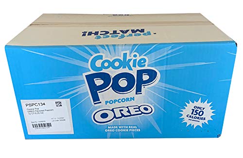 Cookie Pop Oreo Cookie Coated Popcorn (5.25Oz Bags) Made With Real Oreo Cookie Pieces - Pack Of 12