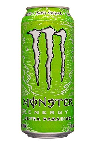Monster Energy Ultra Zero Sugar Energy Drinks, 16 Fl Oz Cans, Pack of 12, Ultra Paradise Flavor
