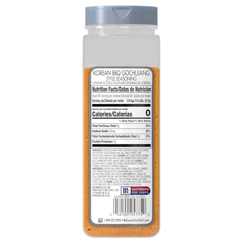McCormick Culinary Seasoning, Korean BBQ Gochujang Style, No MSG Added, Gluten Free, For Culinary & Professional Kitchens, 24.5