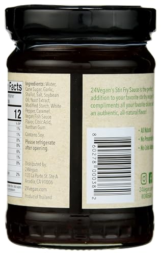 24Vegan Stir Fry Sauce - Vegan - All Natural - Non Gmo - No Msg - 7.5Oz - Stir Fry And Dipping Sauce