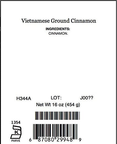 Ground Vietnamese Cinnamon, 16 Oz Jar