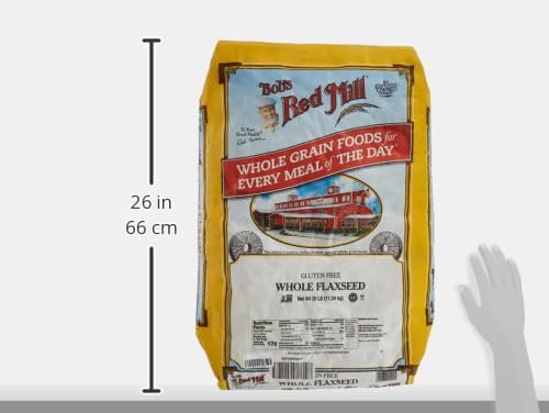 Bob'S Red Mill Raw Whole Brown Flaxseed, 25 Pound