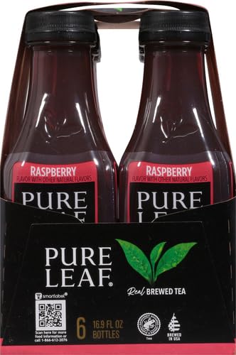 Pure Leaf Raspberry Iced Tea, 16.9 Fl Oz (Pack of 6)