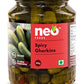 Neo Spicy Gherkins 350g I 100% Vegan, No GMO I Low Fat Sweet and Crunchy Pickles, Ready to Eat I Enjoy as Salads (Pack of 1)