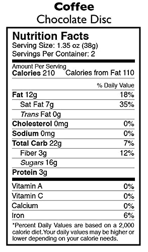 Taza Chocolate Organic Mexicano Disc 55% Dark Chocolate, Coffee, 2.7 Ounce (12 Count), Vegan