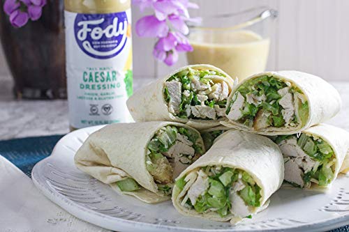 Fody Foods Vegan Caesar Salad Dressing, Low Fodmap, Keto, Non-GMO, 8 Fl Oz (Pack of 4)
