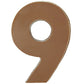 Philadelphia Candies Solid Milk Chocolate Number 9, 1.75 Ounce Novelty Gift