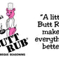 Butt Rub Barbeque Seasoning – All-Purpose Dry Rub for Pork, Chicken, Beef – 112 Ounce