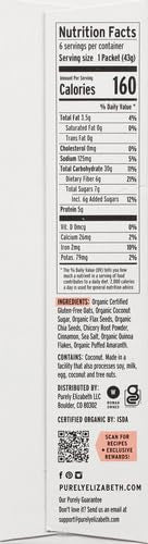 Purely Elizabeth, Superfood Vegan Oatmeal, Classic Cinnamon, 9.12 Oz, 6 Packets
