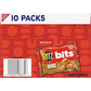 RITZ Bits Peanut Butter Sandwich Crackers, Bulk Lunch Snacks, 40 Snack Packs (4 Boxes)