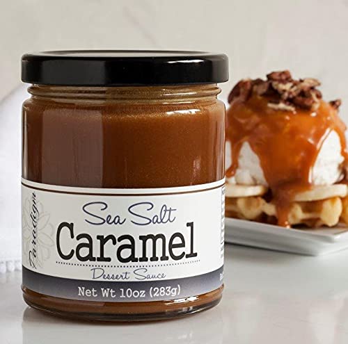 Paradigm Foodworks Sea Salt Caramel Sauce, 10 Ounce, Rich Flavor, Ideal for Desserts and