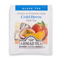 Ahmad Tea Black Tea, Cold Brew Peach and Passion Fruit Teabags, Iced Tea, 20 ct (Pack of 1) - Caffeinated and Sugar-Free