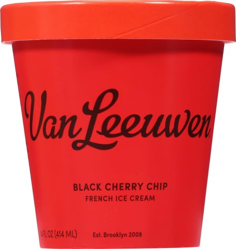 Van Leeuwen Black Cherry Chip Ice Cream, 14 oz (Frozen)