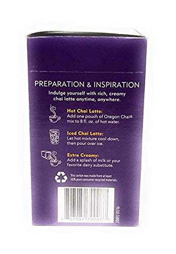 Oregon Chai Original Chai Tea Latte Mix 3 Pack (3 Pack, 8 Count Each) -On The Go Instant Chai Tea Latte Mix - 3 Pack Oregon Chai