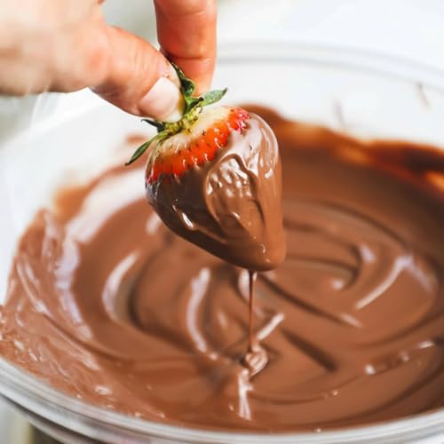 4 LB Resealable Bag Milk Chocolate Lite Cocoa Melting Wafers  Easy Melt Candy Coating Chocolate for Baking  Cake Pops  Candy Making  Dipping  Decorating  No Tempering Required  Bulk Holiday Supplies