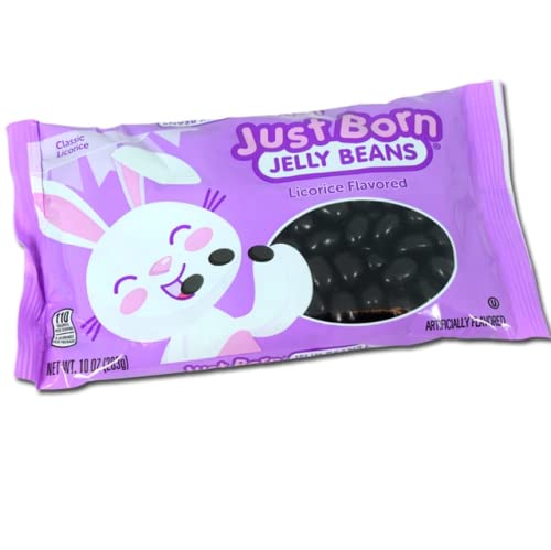 Just Born Licorice Jelly Beans - 10-oz. Bag