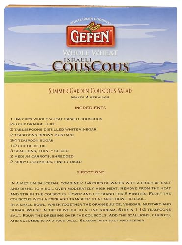 Gefen Whole Wheat Israeli Couscous, 8.8 Oz