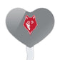 GRAPHICS & MORE Acrylic Cupcake Picks Toppers Set of 6 - Newberry College Heart Design