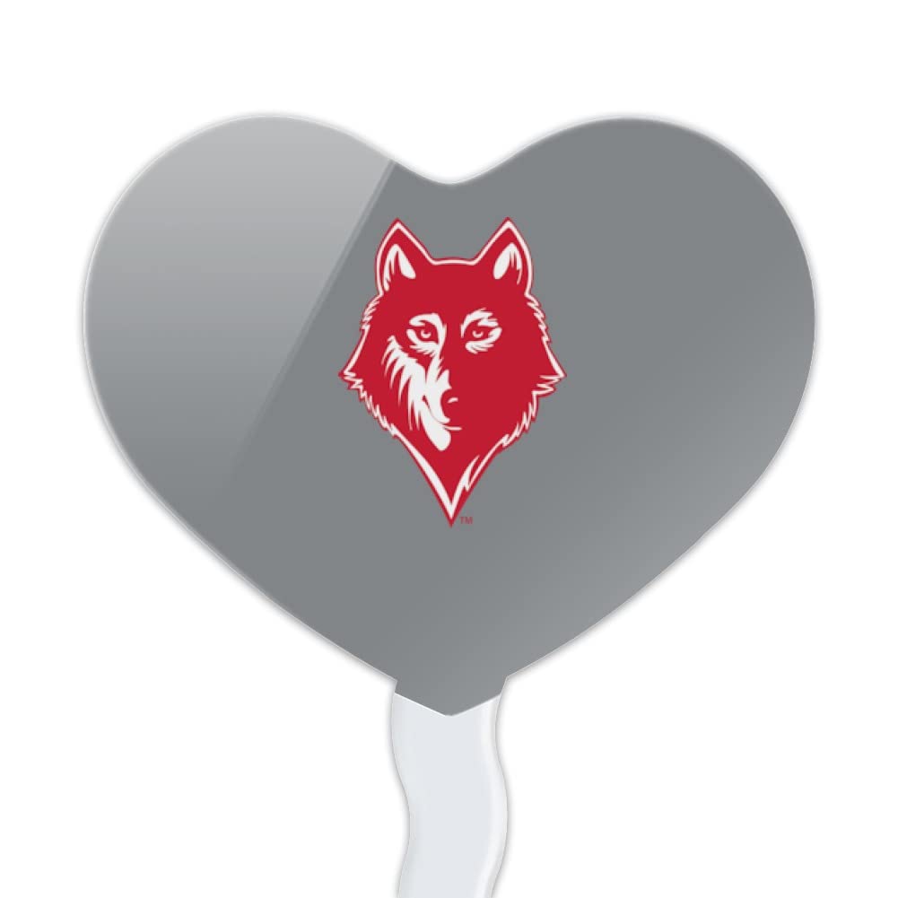 GRAPHICS & MORE Acrylic Cupcake Picks Toppers Set of 6 - Newberry College Heart Design