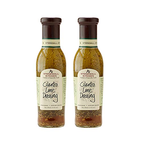 Stonewall Kitchen Cilantro Lime Dressing, 11 oz (Pack of 2), Gold
