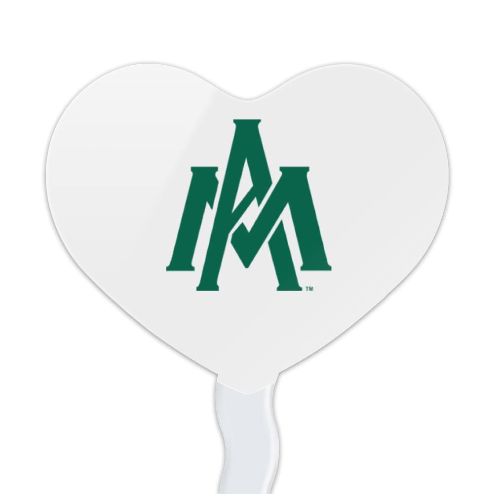 GRAPHICS & MORE Cupcake Picks Toppers Set of 6 - Acrylic - University of Arkansas at Monticello Heart Love Design
