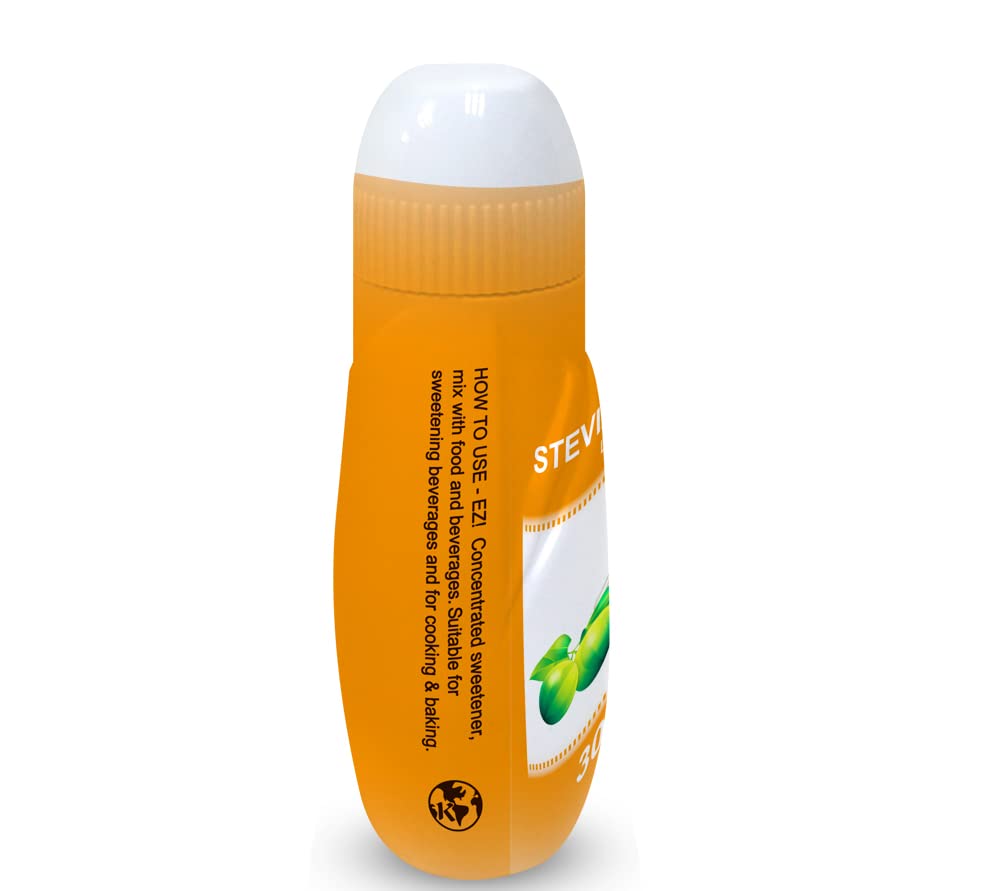 Ez-Sweetz Stevia & Monk Fruit (3 Pack | 1.36Oz - Liquid Sweetener 300 Servings/Bottle)