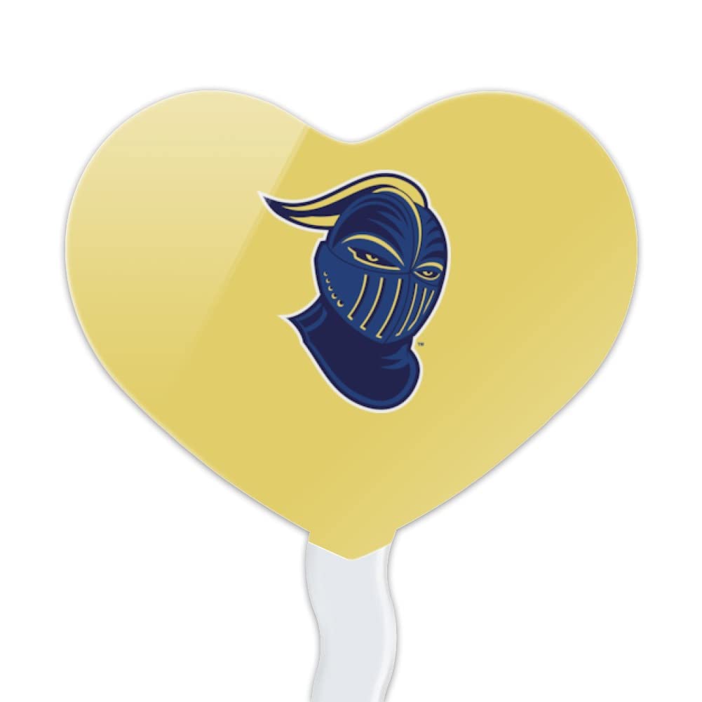 GRAPHICS & MORE Cupcake Toppers Set of 6, Acrylic, Worcester State, Heart Decoration, One Size, Model CUPCAKE.HEART.CLCWOS.Z007183