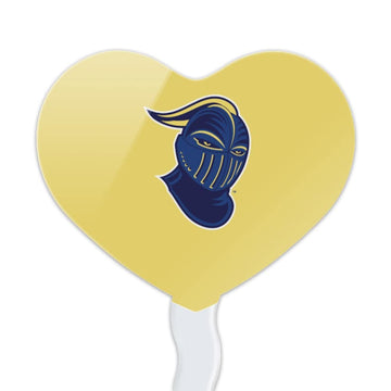 GRAPHICS & MORE Cupcake Toppers Set of 6, Acrylic, Worcester State, Heart Decoration, One Size, Model CUPCAKE.HEART.CLCWOS.Z007183