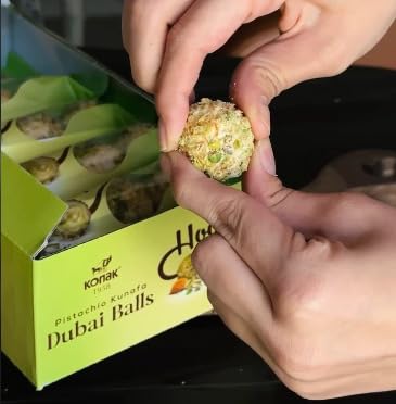 Dubai Chocolate Balls - With Kunafe Delicious And Concentrated Flavor - Perfect As A Nice Gift, Office Greeting, Friends Gathering, 1 Pack - 250G Total 8.8 Oz