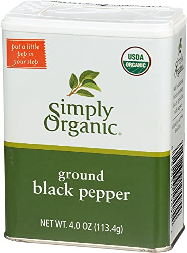Simply Organic Black Pepper, Certified Organic | 4 oz