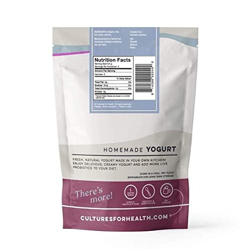 Cultures For Health Heirloom Yogurt Starter Culture - 3 Packets Scandinavian Yogurt Starters (Matsoni, Piima, Viili) - Gluten Free, Non-GMO