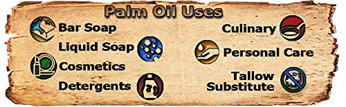 Essential Depot Palm Oil - RSPO Certified, Sustainable, Food Grade - 1 Gallon - White to Pale Yellow - Model PALM-GALLON