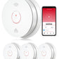 Siterwell Smart Smoke And Carbon Monoxide Detector, 2.4G Wifi Smoke Detector With Auto-Check, Wifi Smoke Detector And Carbon Mon