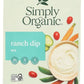 Simply Organic Ranch Dip, Certified Organic, Gluten-Free | 1.5 Oz | Pack Of 3