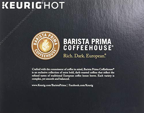 Barista Prima Coffeehouse Coffee, French Roast, 96 Count K-Cups, Model 10099555066118