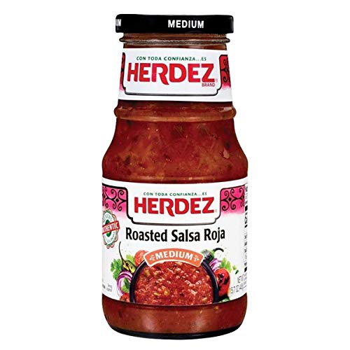 Herdez Roasted Salsa Roja Medium - 15.7 oz (Pack of 2) - Authentic Mexican Flavor