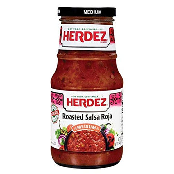 Herdez Roasted Salsa Roja Medium - 15.7 oz (Pack of 2) - Authentic Mexican Flavor