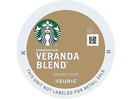 Starbucks K-Cup Coffee Pods, Starbucks Blonde Roast Coffee, Veranda Blend For Keurig Malt-Inspired, 100% Arabica, 1 Box (24 Pods)