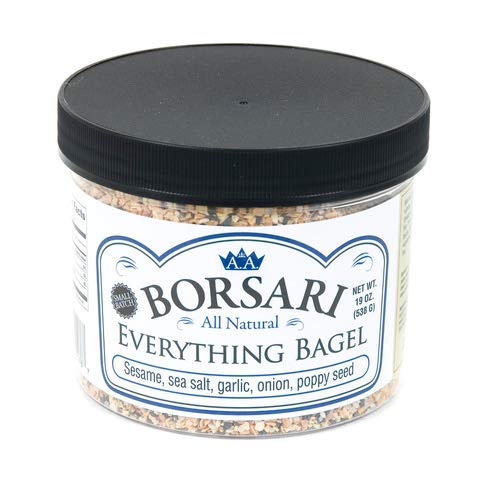 Borsari Everything Bagel Seasoning - Gourmet Bagel Seasoning With Sea Salt And Poppy Seeds - Gluten Free And Keto Friendly Spice
