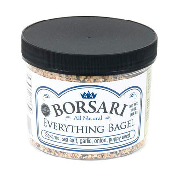 Borsari Everything Bagel Seasoning - Gourmet Bagel Seasoning With Sea Salt And Poppy Seeds - Gluten Free And Keto Friendly Spice