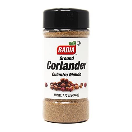 Badia Ground Coriander, 1.75 Oz, Pack of 8, Perfect for Cooking and Seasoning