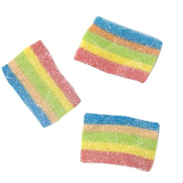 Sour Gummy Belts Candy (Sour Pastel Rainbow Mini Bites, 2 Pound)