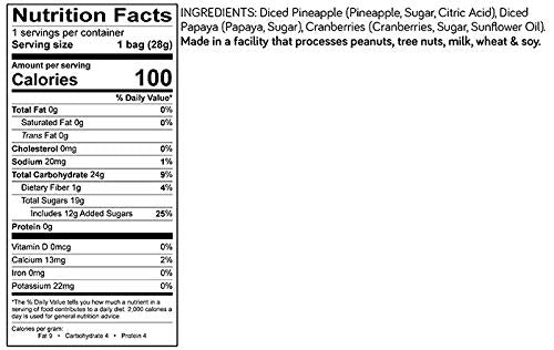 TGF TRULY GOOD FOODS Fruit Bowl trEAT4u, 1oz, 24-count - Healthy Snack Packs for Dogs, Nutritious Treats, Grain-Free