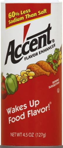 Accent All Natural Flavor Enhancer, 4.5 Ounce, Red, Model 1149875