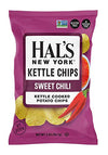 Hal's New York Kettle Cooked Gluten Free Sweet Chili Flavored Potato Chip Crisps, 2 Oz (Pack of 6)