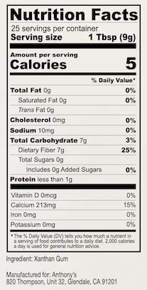 Anthonys Xanthan Gum, Gluten Free, Keto Friendly, 8 Ounce, Made in the USA, Pack of 1