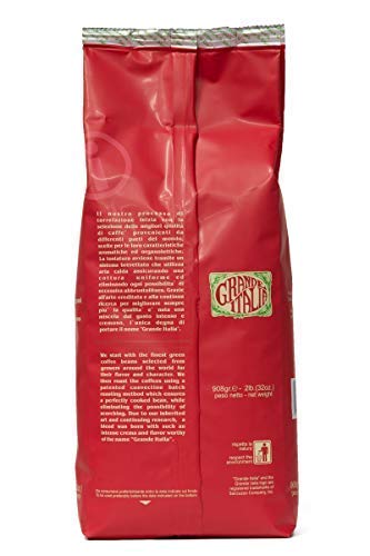 Grande Italia Whole Bean Espresso, Miscela Originale, Small Batch Artisan Roasted 2Lb
