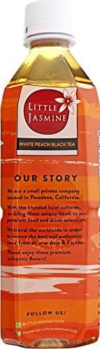 LITTLE JASMINE White Peach Black Tea  16.9 Fl Oz (Pack of 12)